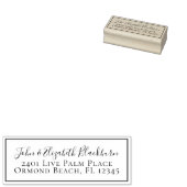 Chic Custom Personated Return Address Label Rubberstempel (Gestempeld)