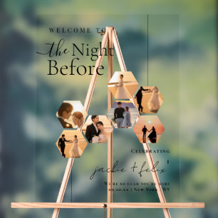 Chic Custom Photo Moderne Dîner De Répétition Bien