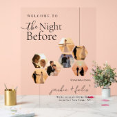 Chic Custom Photo Moderne Dîner De Répétition Bien (Mariage)