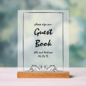 Chic cygne moderne S'il vous plaît signer notre li (Neutre)