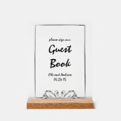 Chic cygne moderne S'il vous plaît signer notre li (Recto)