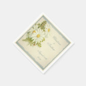 Chic  Daisies Wedding Serviettes Servetten (Hoek)