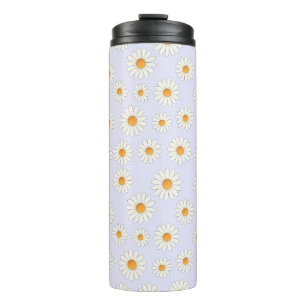 Chic Daisy Bloempatroon – Schattigee Bloemen Ontwo Thermosbeker