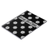 Chic Daisy Pattern Notebook – Minimal & Stylish Notitieboek (Linkerzijde)