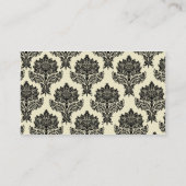 Chic Damask-oproepkaart Contactkaartje (Achterkant)