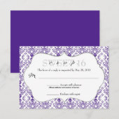 Chic Damask RSVP [Violet] (Devant / Derrière)