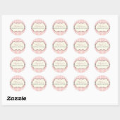 Chic Damask Vrijgezellenfeest Favor Sticker (Vel)