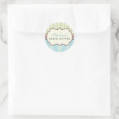 Chic Damask  Vrijgezellenfeest Favor Sticker (Tas)