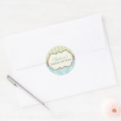 Chic Damask  Vrijgezellenfeest Favor Sticker (Envelop)