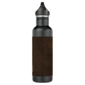 Chic Dark Brown Faux Bouteille d'eau en cuir (Droite)