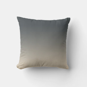 Chic Dark Grey Off-White Ombre-effect Kussen