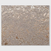 Chic Dark Roos Gold en crème Cadeaupapier (Vlak)