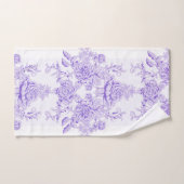 Chic de Chabby, lavande, toile, motif, floral, Vic (Serviette à main)