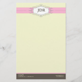 Chic Déco Bébé rose Customisé papeterie