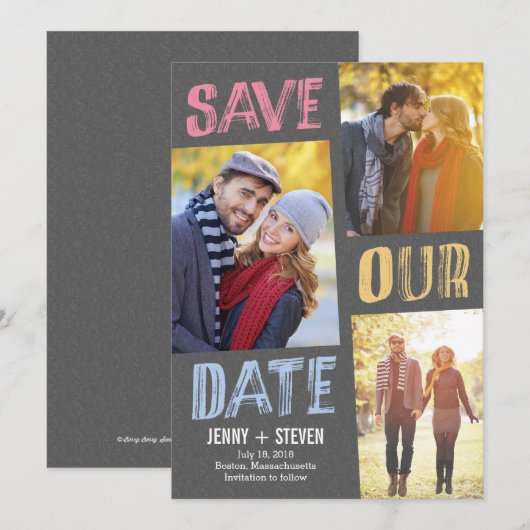 Chic Désastrez La Carte Date (Devant / Derrière)