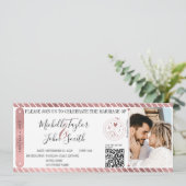 Chic Destination Mariage Carte d'embarquement Code (Debout devant)