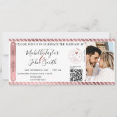 Chic Destination Mariage Carte d'embarquement Code (Devant)