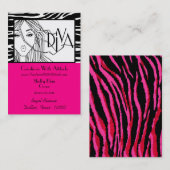 Chic DIVA-Visitekaartje Visitekaartje (Voorkant / Achterkant)