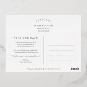 Chic Dots FOIL Wedding Enregistrer La Date Carte P (Verso)