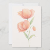 Chic Douce Save The Date Florale Vert Sauge et Pêc (Dos)