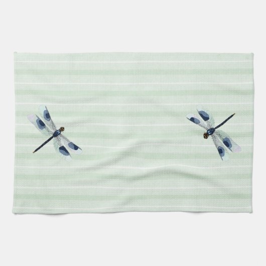 Chic Dragonfly Serviette de cuisine (Horizontal)
