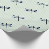 Chic Dragonfly Wrapping Paper Cadeaupapier (Hoek)