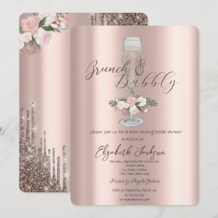 Chic Drips, Glas, Rozen Brunch & Bubbels Kaart