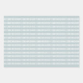 Chic dusty blue & white lace patroon schattig inpakpapier vel (Voorkant 2)