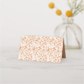 Chic Dusty Pink Ditzy Floral Wedding Place Card (Achterkant)