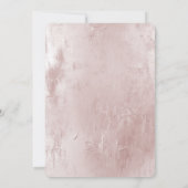 Chic Dusty Roos Blush Pink Wedding Kaart (Achterkant)