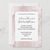 Chic Dusty Roos Blush Pink Wedding Kaart (Voorkant)