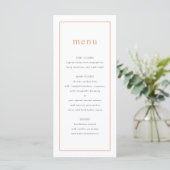 Chic Dusty Rose Ditzy Floral Mariage Menu (Debout devant)