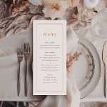 Chic Dusty Rose Ditzy Floral Mariage Menu<br><div class="desc">Une délicate palette de couleurs roses poussiéreuses crée une atmosphère romantique chic à ces menus mariages vintages et modernes. L'avant présente une typographie moderne dans une disposition boutonnée tandis que le dos se propage avec des fleurs florales ditsy. Customisez à votre événement et jumelez-vous avec les pièces de la suite...</div>