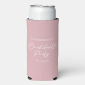 Chic Dusty Rose Pink Bachelorette Party Custom (Seltzer Voorkant)