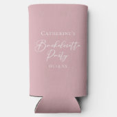 Chic Dusty Rose Pink Bachelorette Party Custom (Achterkant)