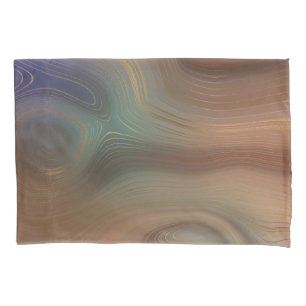 Chic Earthy Strata Natuurlijke kopersteen — Agat Kussensloop