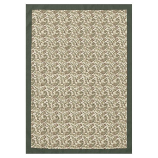 Chic Earthy Swirl Nappe Boho Style pour les repas (Devant)