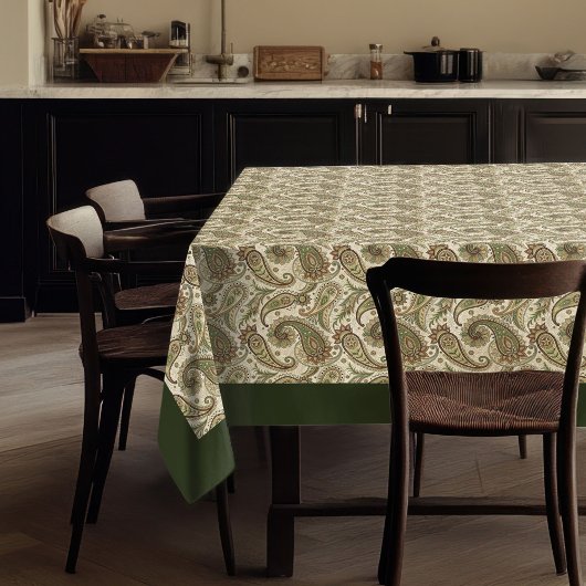 Chic Earthy Swirl Nappe Boho Style pour les repas