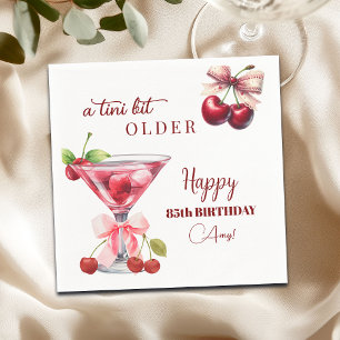 Chic Een Tini Beetje Ouder Kersen Martini 85ste Ve Servet