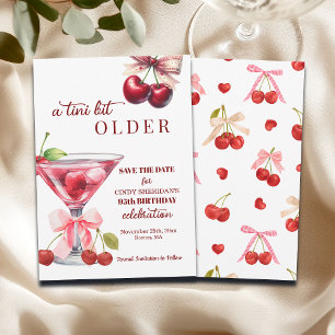 Chic Een Tini Beetje Ouder Kersen Martini 95ste Ve Save The Date
