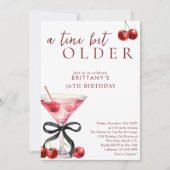 Chic Een Tini Beetje Oudere Cherry Martini 30e Ver Kaart (Voorkant)