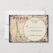 Chic Eiffel Tower & Chandelier RSVP (Achterkant)