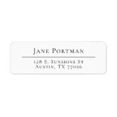 Chic Elegance | Modern minimalist | Retouradres Etiket (Voorkant)