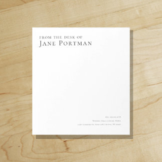 Chic Elegance | Modern | Van het bureau van | Notitieblok