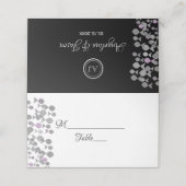 Chic Elegant Black & Silver Ocean Thmed Wedding (Buitenkant ongevouwen)
