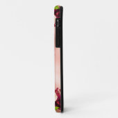 Chic Elegant Bourgogne Blush Roze Bloemen Naam Case-Mate iPhone Case (Achterkant/links)