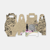 Chic Elegant Fabulous 50th Birthday Bedankdoosjes (Uitgevouwen)