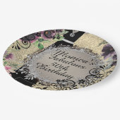 Chic Elegant Fabulous 50th Birthday Papieren Bordje (Gekanteld)