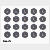 Chic elegant Fancy Dog Theme sticker (Feuille)