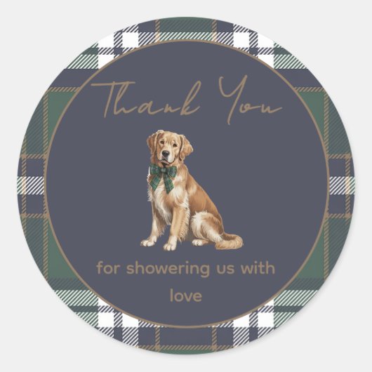 Chic elegant Fancy Dog Theme sticker (Voorkant)